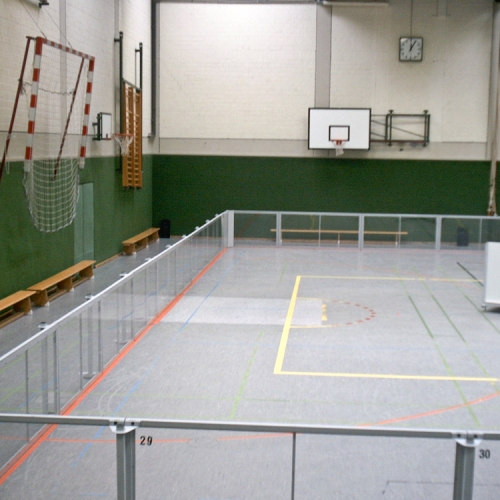 Bande für ein Rollhockey-Spielfeld