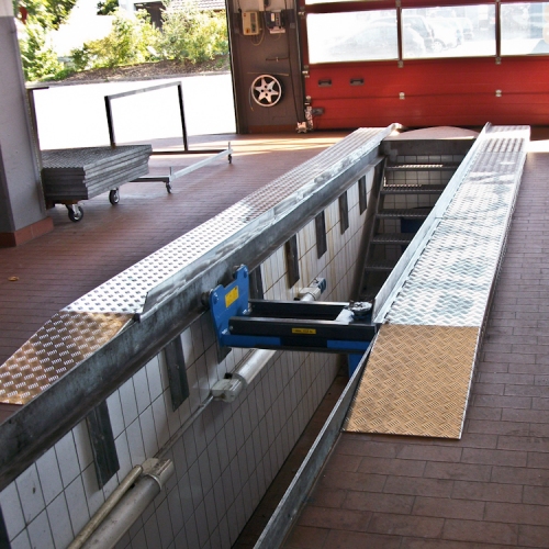Rampen aus Alublech für Fahrzeuge